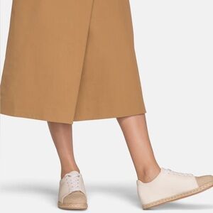 Matt & Nat MAIA Vegan Lace up Espadrille Shoes Two Tone micro wedge Sz 37 /6.5